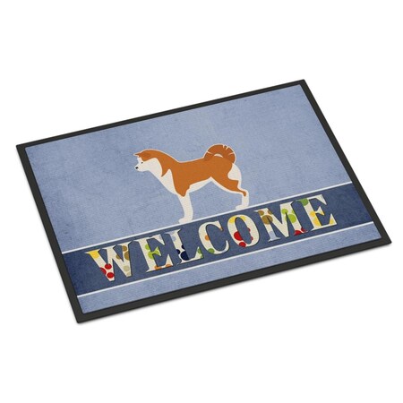 Carolines Treasures 18 x 27 in. Akita Welcome Indoor or Outdoor Mat BB5576MAT